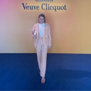 Vintage orange pantsuit set